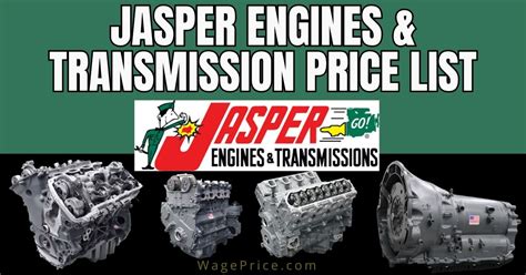 Jasper Diesel Engines Price List
